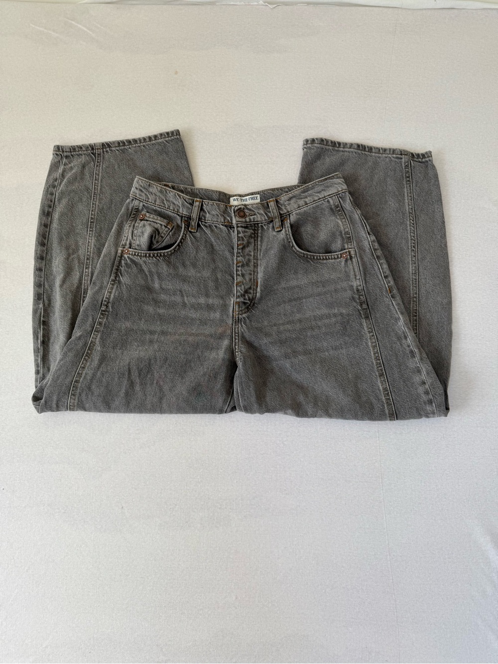 Free People We the Free Good Luck Mid Rise Barrel Jeans